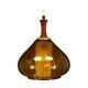 Glass pendant lamp, Danish design, 1970s, production: Denmark