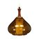 Glass pendant lamp, Danish design, 1970s, production: Denmark