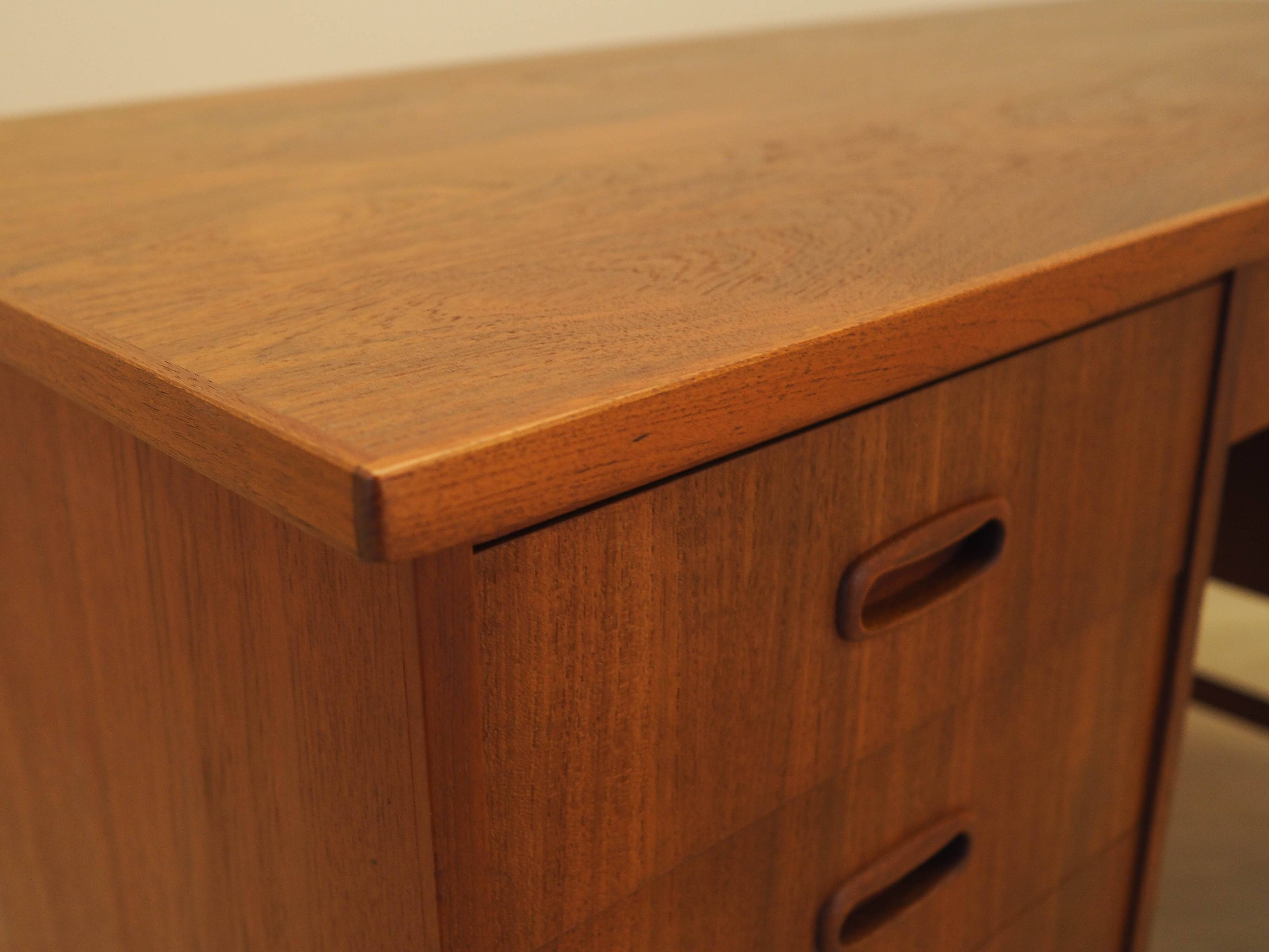 Teak desk, Danish design, 1970s, made in Denmark