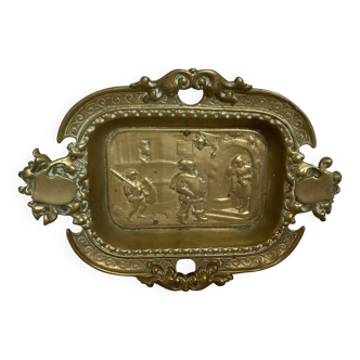 Baroque brass pocket tray