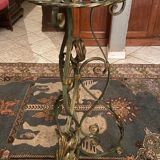 Louis XIV style wrought iron pot holder