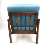 Vintage turquoise armchair, 1970s