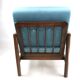Vintage turquoise armchair, 1970s