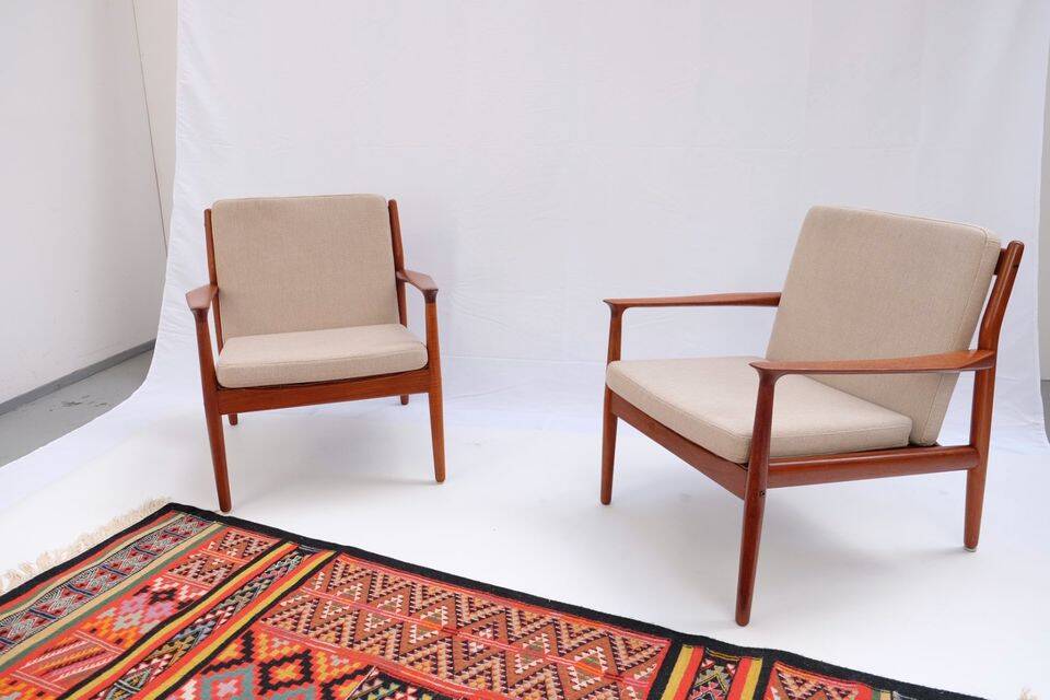Easy Chair Svend Aage Eriksen in teak, 1960s-70s.