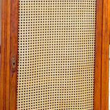 Vintage Parisian wardrobe in wood and caning – Art style