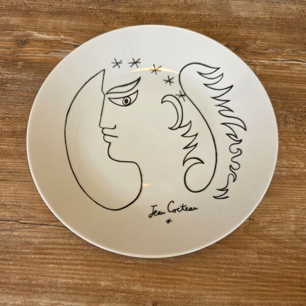 ​Duo d'assiettes de Collection en porcelaine - Éditions d'Art Jean Cocteau