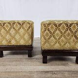 Paire de poufs Art Déco années 1930