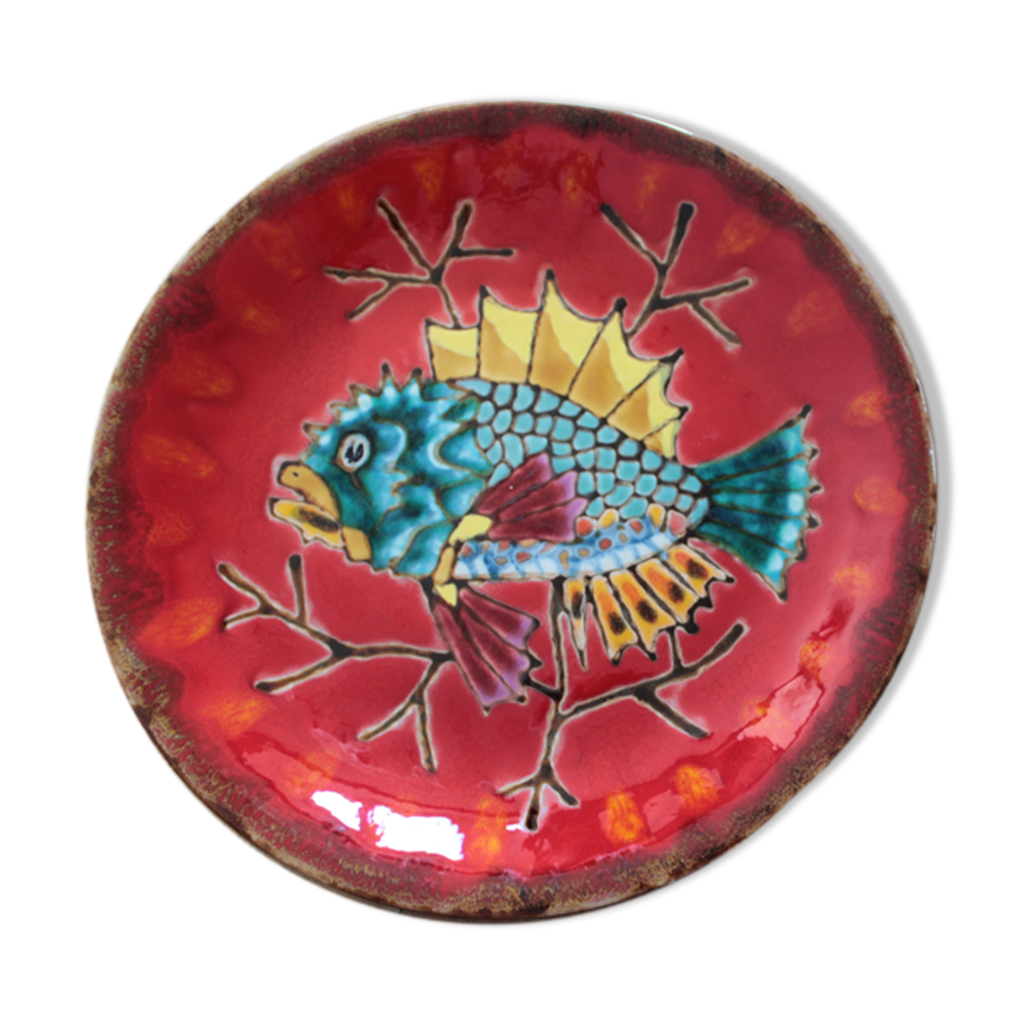 Assiette faïence Emile Rocher Saint Renan | Selency