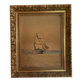 Tableau aquarelle voilier