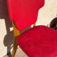 Chaise rétro vintage rouge graphique