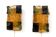 Pair of Patchwork Wall Lights, Jean Simon Labret, 1970s