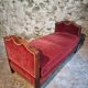 Antique French Louis XV style daybed – single bed – adjustable leg – beech frame – circa 1880–1920