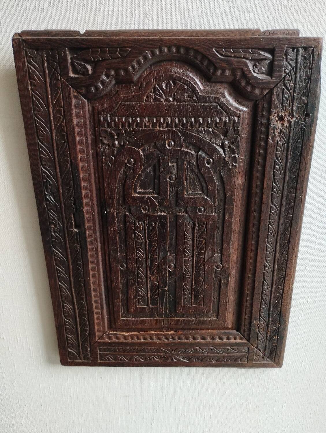 Carved wooden panels