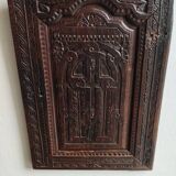 Carved wooden panels