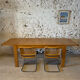 Table repas orme massif - Vintage - 1980