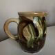 Glazed earthenware jug mixed clays Provence 1960