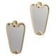 Wall Mirrors in the style of Osvaldo Borsani, Italy, 1950s, Set of 2