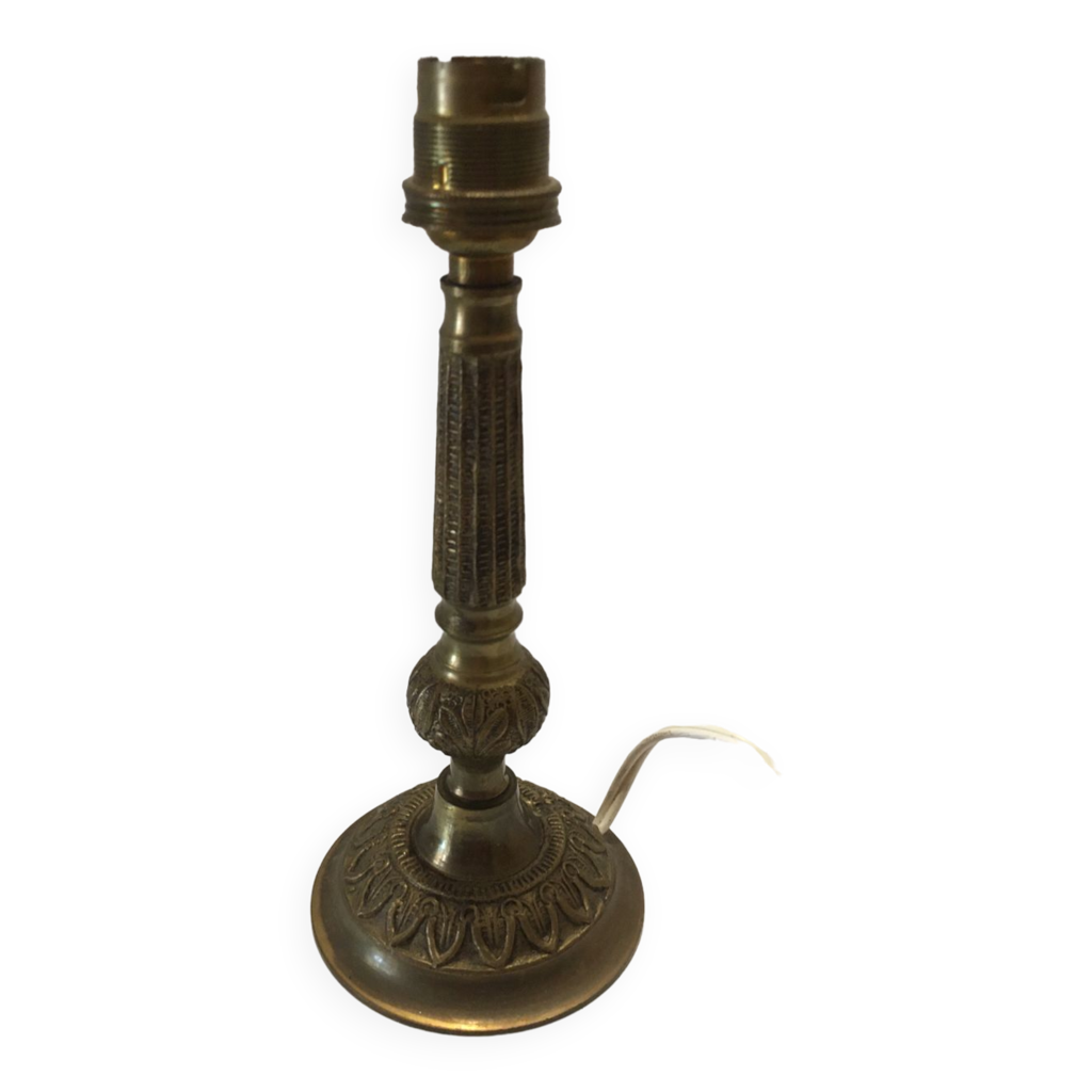 PIED DE LAMPE Vintage Chrome Et Ceramique Bordeau Dans Le Goût Philippe
