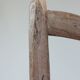 Antique wooden patinated travail populaire rope seat chair