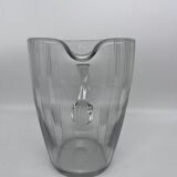 50s chiseled glass pitcher