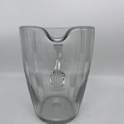 50s chiseled glass pitcher
