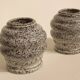 2 pots faux marbre - La croix d'Ossau, céramique des Pyrénées