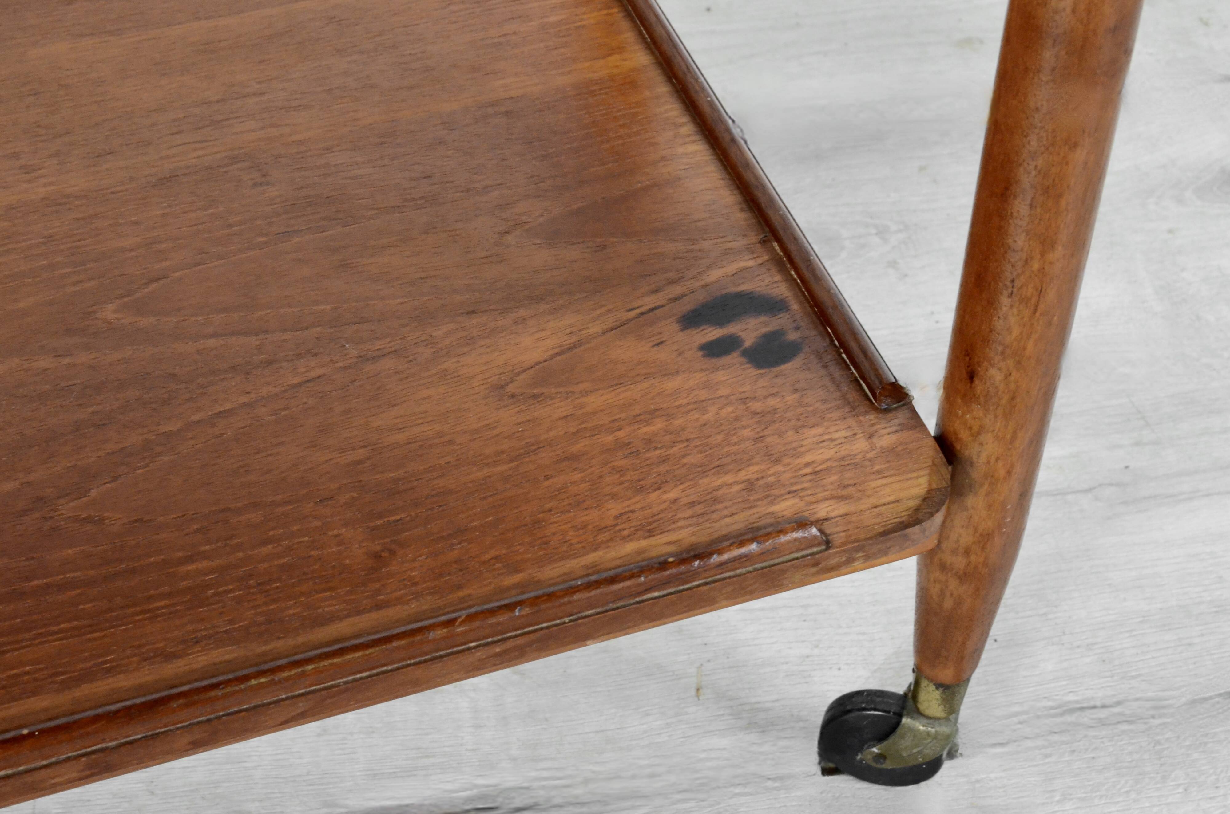 Midcentury White & Newton Teak Cocktail Drinks Trolley / Hostess. Vintage M