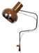 Lampe de bureau industrielle marron, années 1970