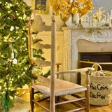 Armchair by the fireplace