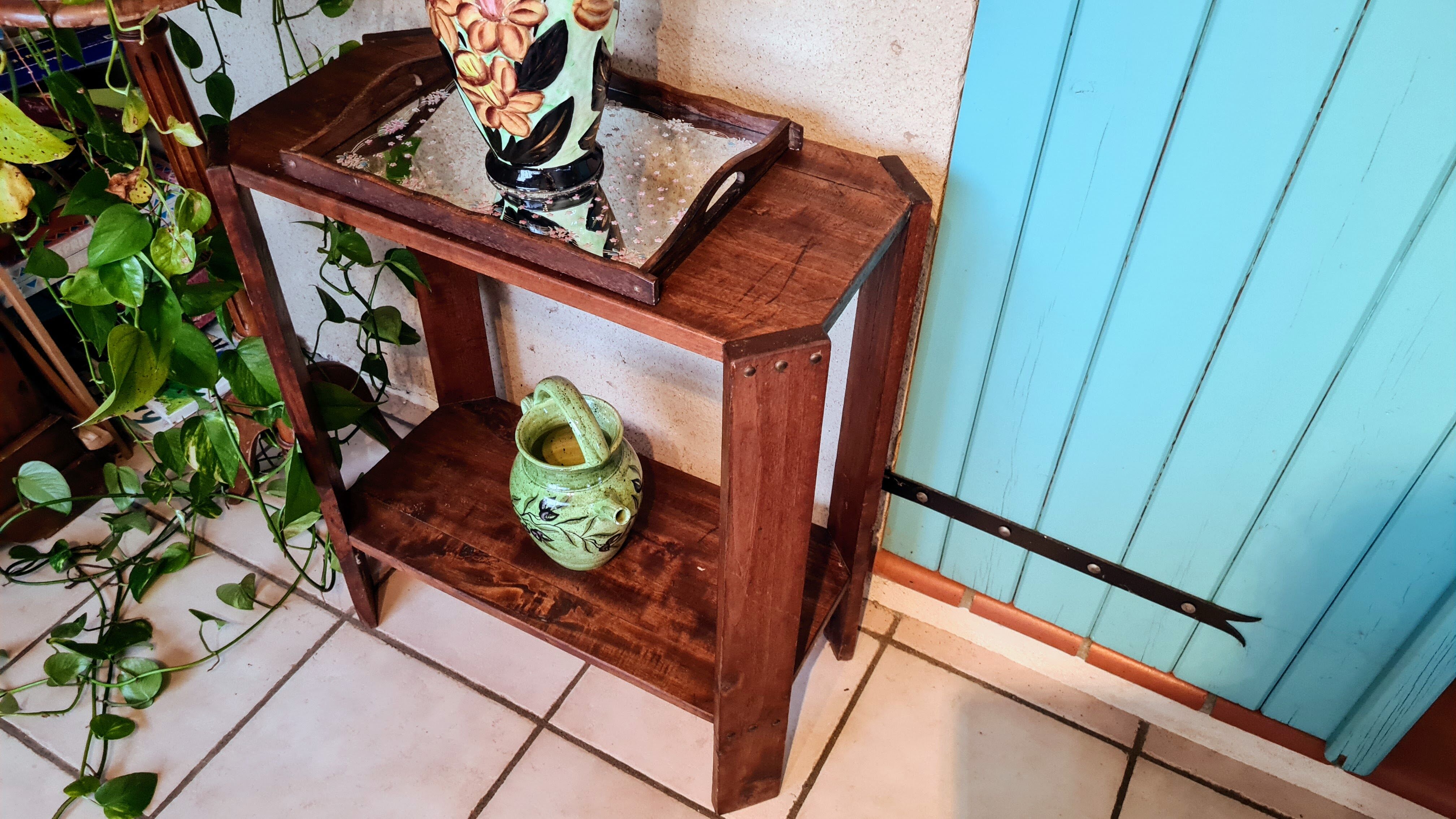 Art Deco solid wood console