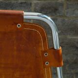 Chair Les Arcs Charlotte Perriand – Vintage patinated leather from the 60s/70s