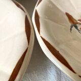 Set of round Digoin serving dishes
