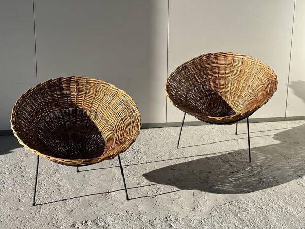 Paire de fauteuils édition originale C8 par Terence Coran pour 1954