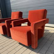 1x Cassina Utrecht chair Terracotta velvet in as new condition!!