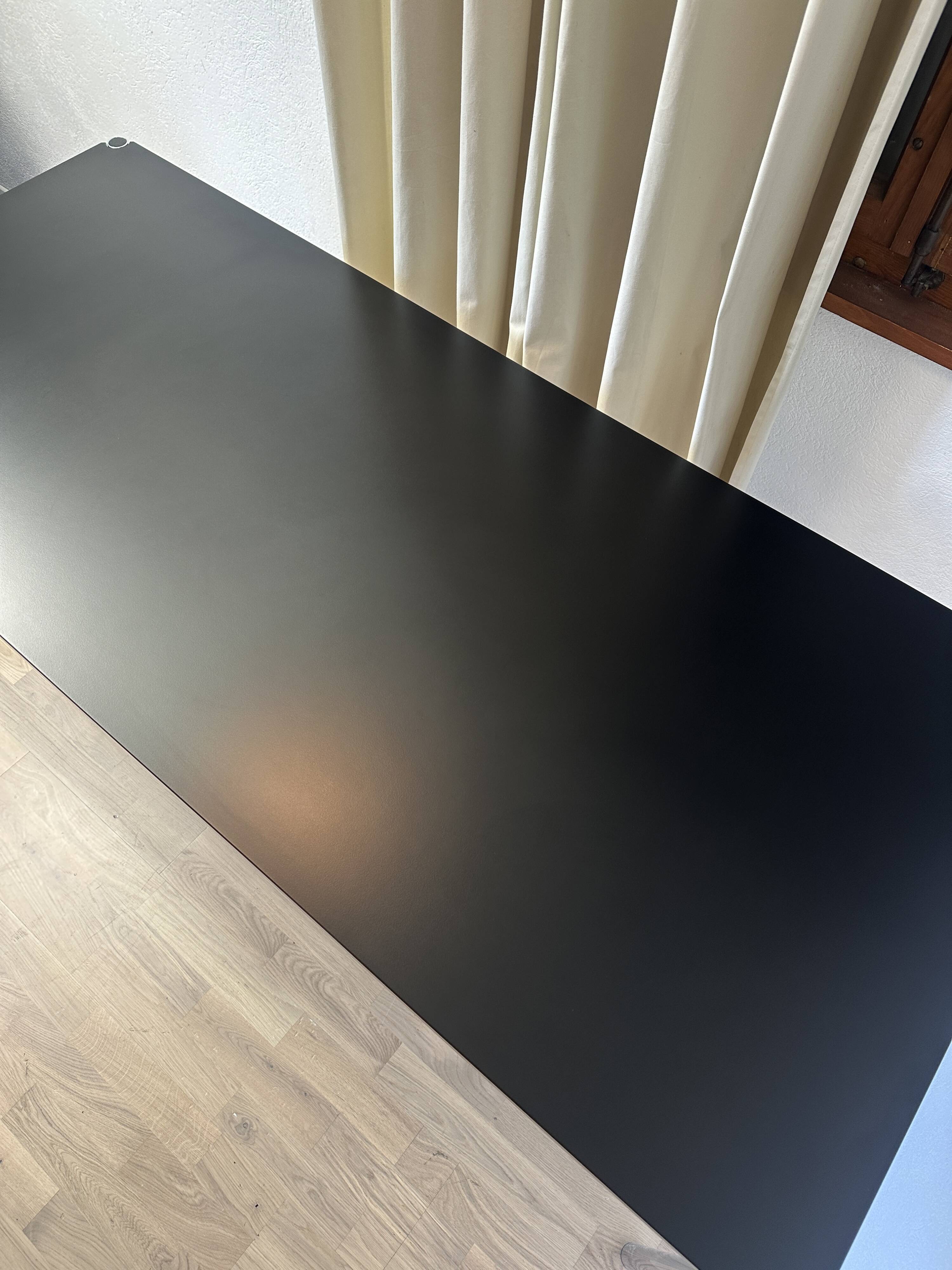 USM Haller desk in black argolite