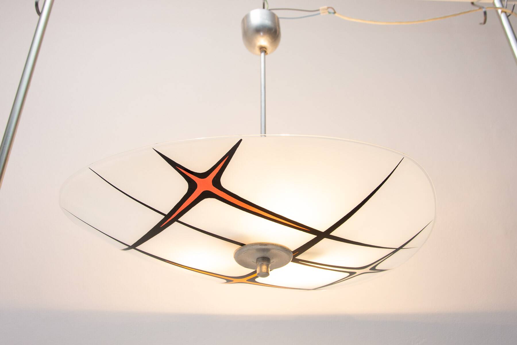 Mid century space age pendant, 1960´s, Czechoslovakia