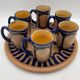 Cider service, Odetta HB Quimper, mugs and tray