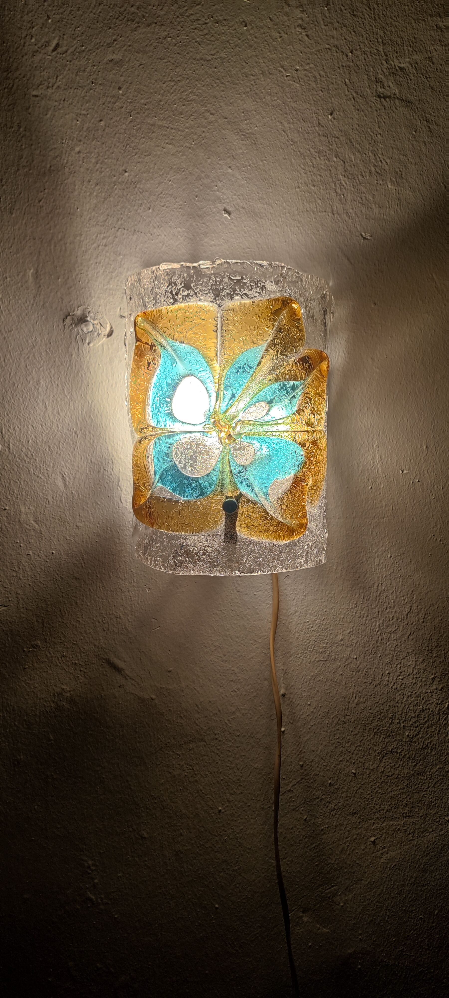 Applique murale en verre de Murano