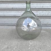 Dame-jeanne en verre soufflé vert