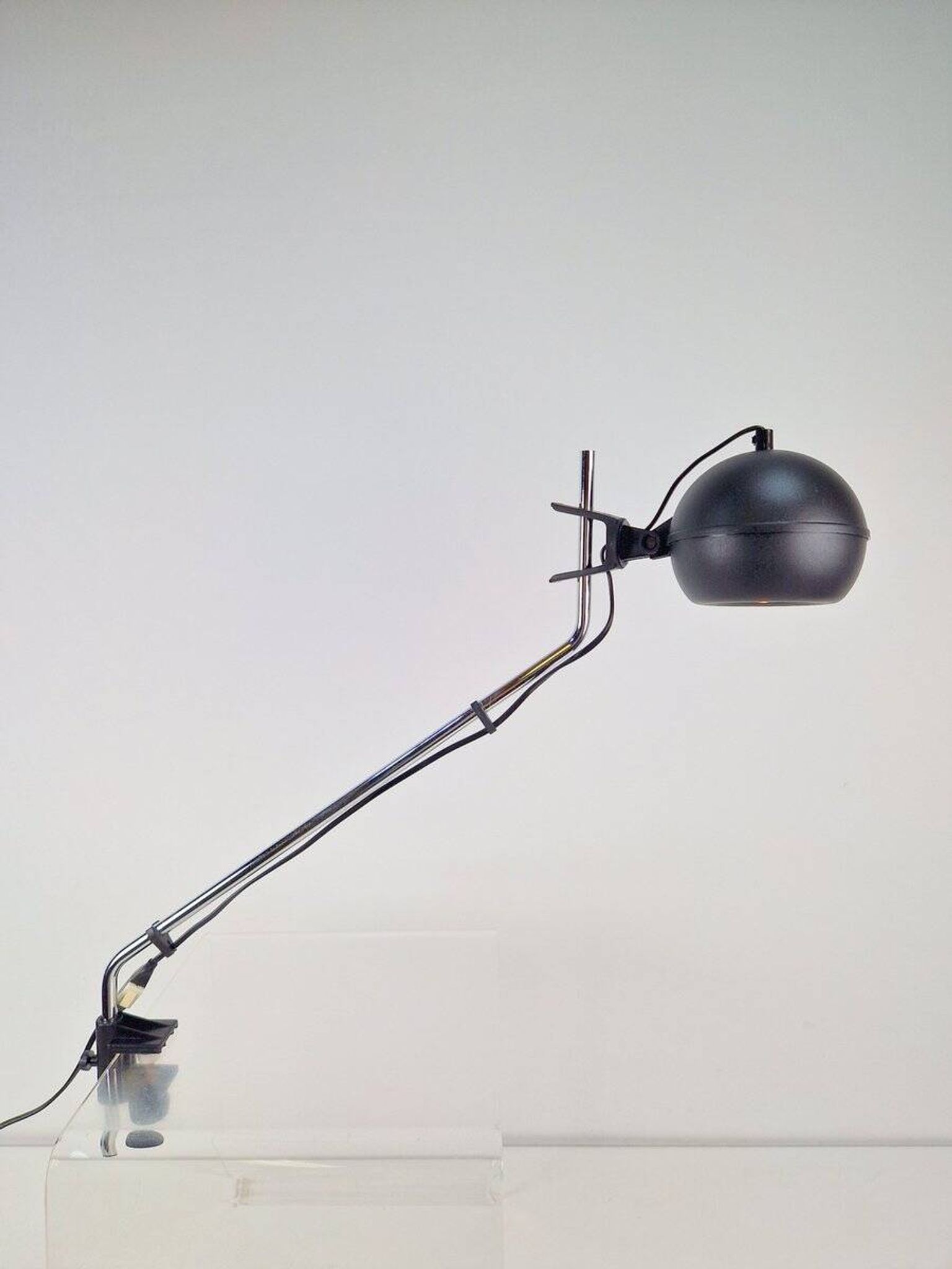 Vintage Space Age Clamp Desk Lamp, 1970s