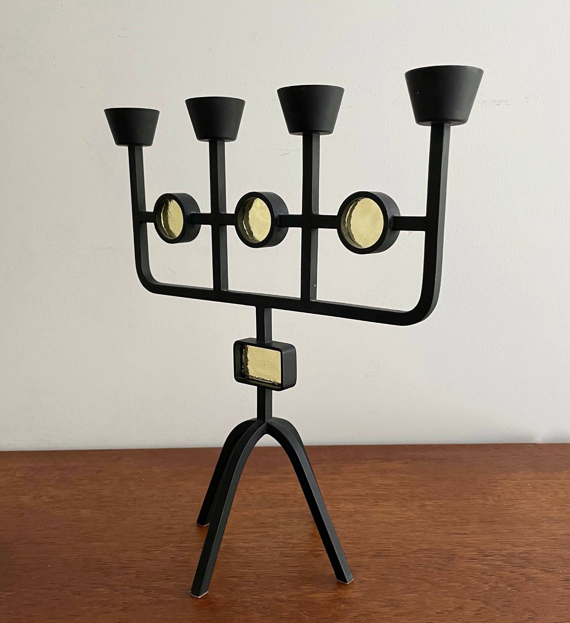 Bougeoir design suédois, Erik Höglund & Gunnar Ander, années 1960