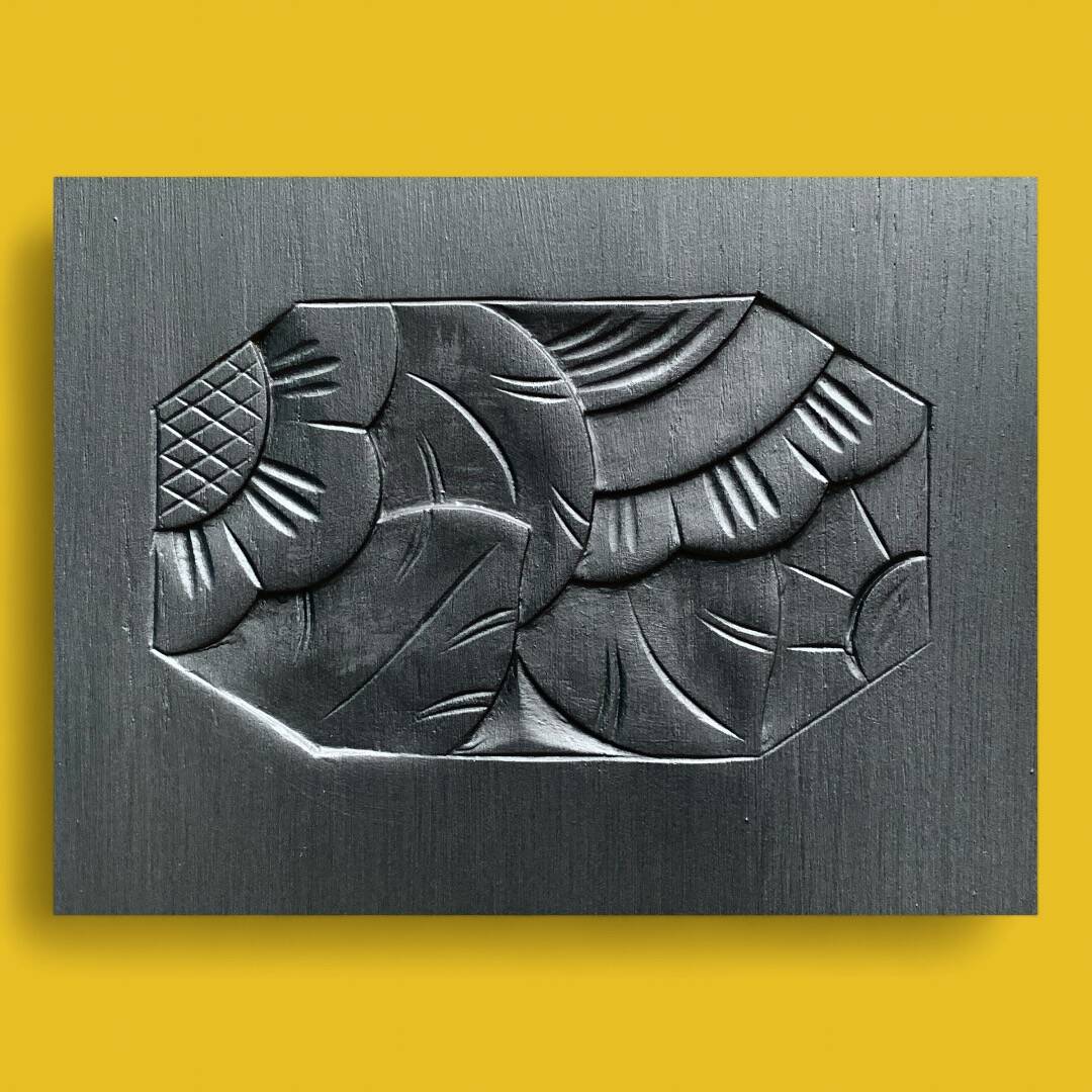 Parisian art deco buffet in solid walnut 1930