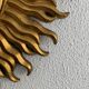 Vintage 1960s sun gold witch mirror - 47 cm