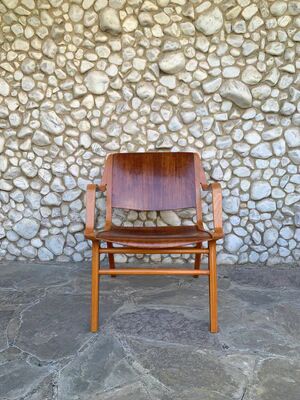 AX lounge chair, Peter Hvidt and Orla Mølgaard-Nielsen for Fritz Hansen, 1960s