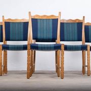 Dining Chairs in Oak by Hennnig Kjærnulf, 1960s, Set of 6
