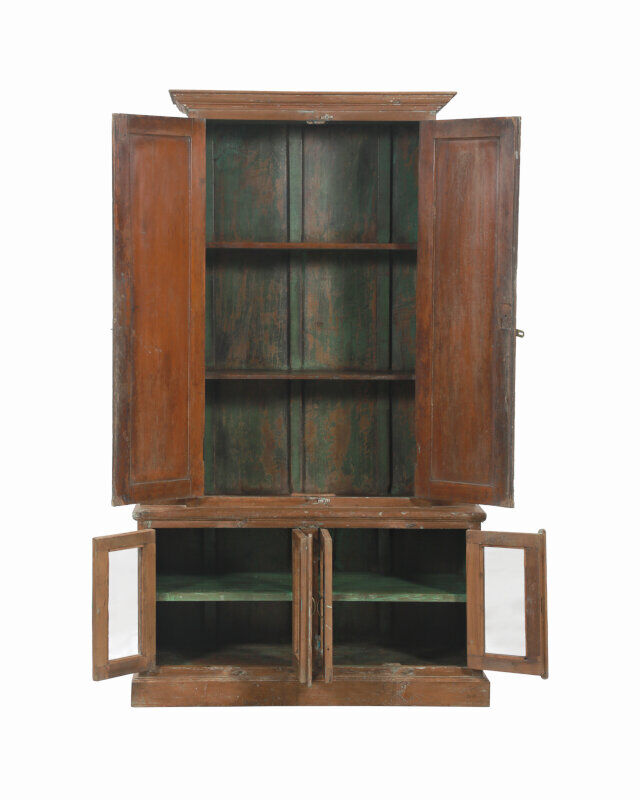 Wardrobe Croat Marron Glass Old Teck Piece Of Origin India