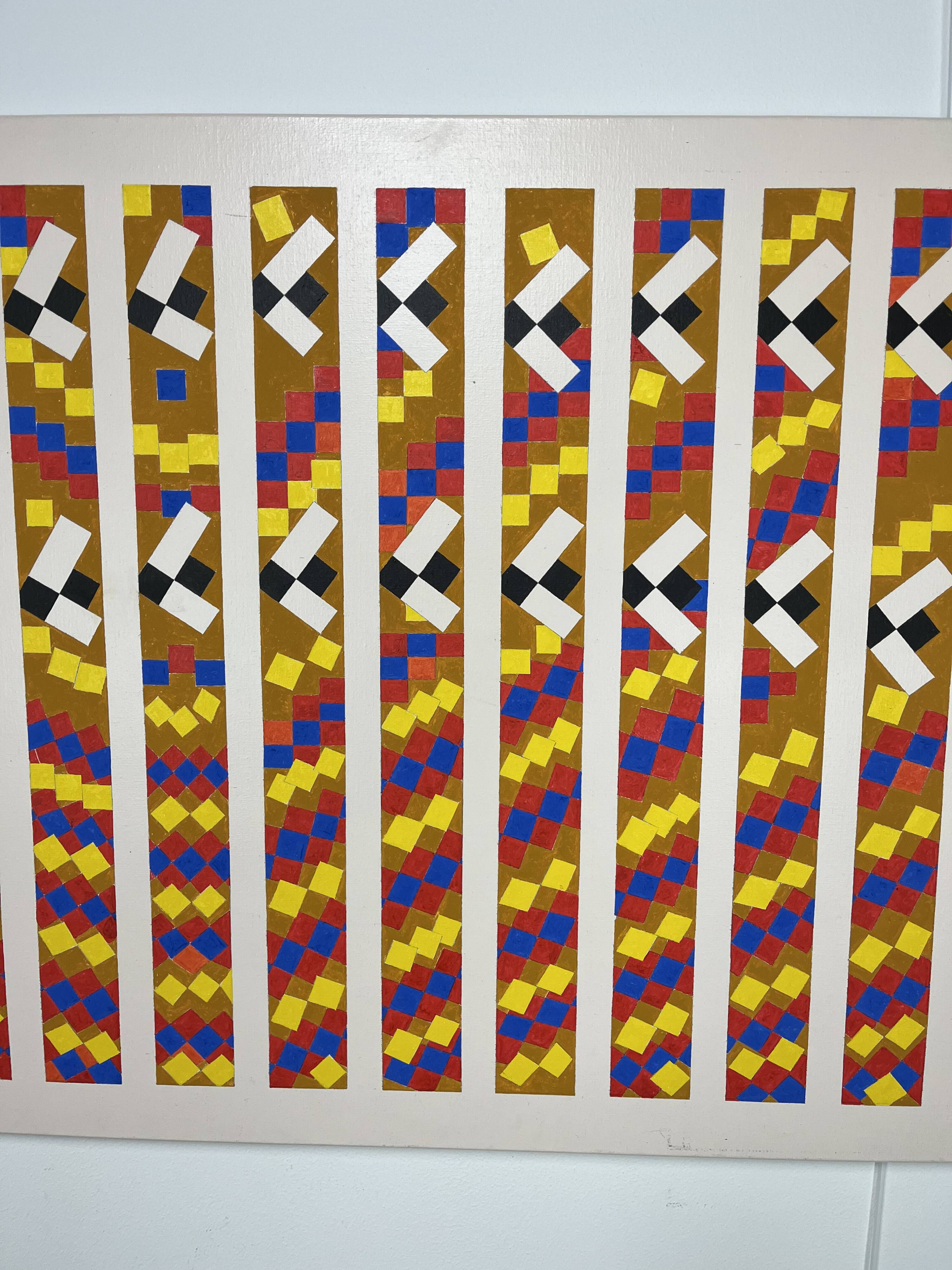 Unsigned XL contemporary art painting 195 cm