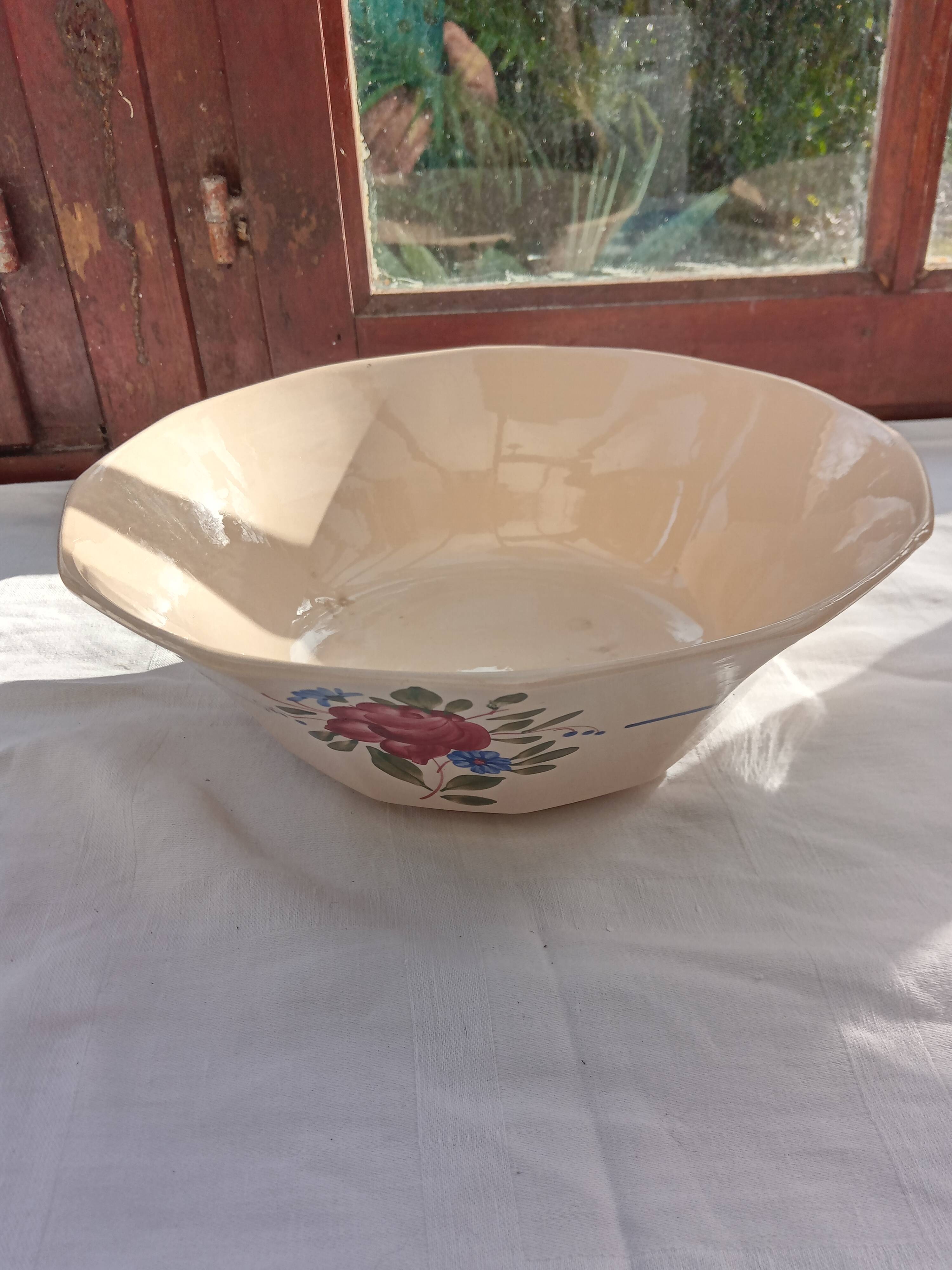 Ensemble de 3 plats et saucière Digoin
