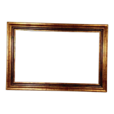 Gilded wood frame gold leaf antique finish 70x47 for painting 61x38 cm SB