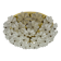 Large Floral Crystal Glass Flush Lamp by Ernst Palme , 1970s
